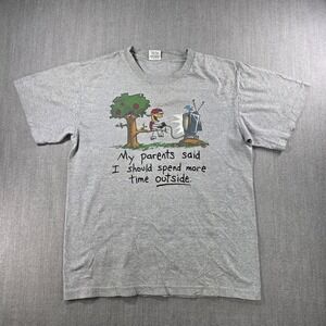 Cygnus Graphic Tee Kids XL Gray My Parents Said I Should Spend More Time Outside